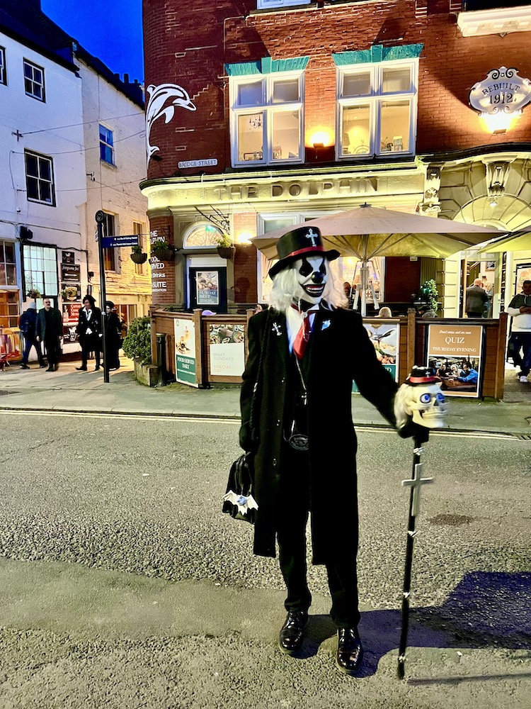 masked Goth in Whitby