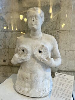 Fontana delle tette, a fountain of a woman where the water comes from her breasts